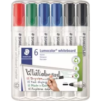 Markeris baltai lentai Staedtler 351 WP6 X, įvairių spalvų, 2,0 mm antgalis