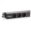 Equip 3-išėjimas prancūziškas maitinimo skirstytuvas 10 colių 1U plastikinis 250V 16A