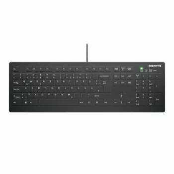 Medicininė klaviatūra CHERRY AK-C8112 USB QWERTZ vokiška juoda 105 klavišų