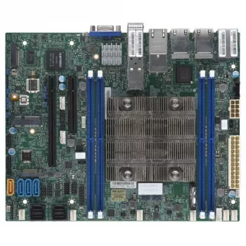 Pagrindinė plokštė Supermicro X11SDV-8C-TP8F FlexATX su Intel Xeon D-2146NT, 4x Gigabit LAN, 4x 10 Gigabit LAN, integruota grafika