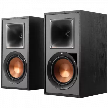 Aktyvūs lentyniniai garsiakalbiai KLIPSCH R-51PM — laidinis ir belaidis ryšys, 120 W, juoda/vario spalva