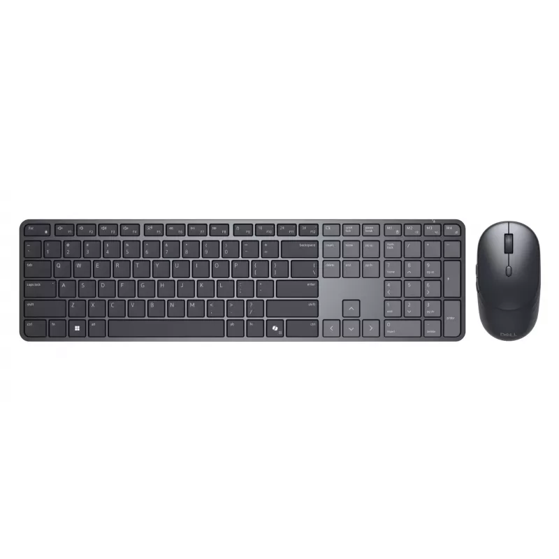 DELL Pro 7 Slim KM726 klaviatūra ir pelė, RF belaidė + Bluetooth, QWERTY US International, juoda