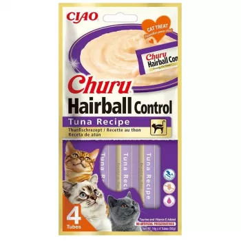 INABA Churu Hairball Control Tuna Recipe - skanėstai katėms - 4x14g