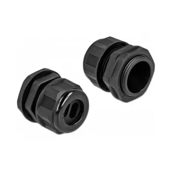 Kabelio įvadas DeLOCK 60393 Juodas Plastikas 2 vnt.