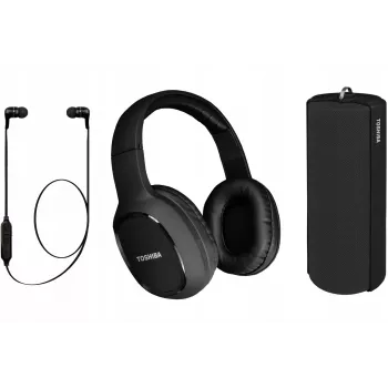 Ausinės Toshiba Triple Pack HSP-3P19-II Juodos
