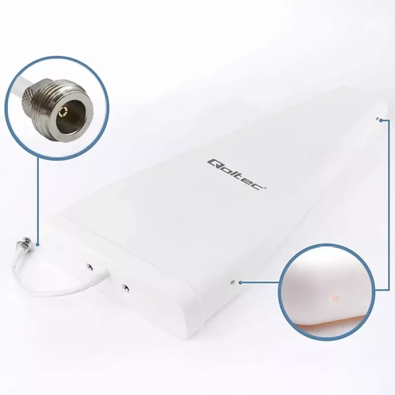 Qoltec 57043 4G LTE DUAL antena | 14dBi | kryptinė | lauko