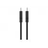 Laidas USB-C (vyriškas) į USB-C (vyriškas) - USB 2.0, 3 A, 0,5 m, juodas - Wentronic goobay (66316)