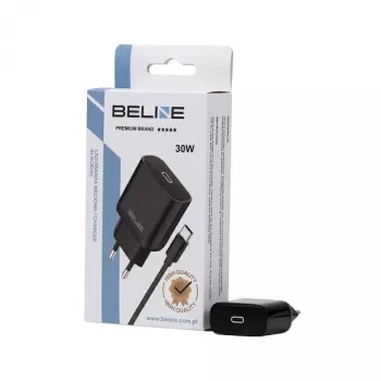 Kroviklis Beline Beli02176 30W USB-C su USB-C laidu, juodas