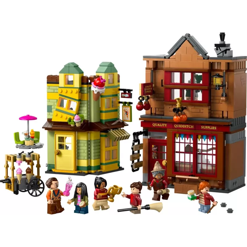 LEGO Harry Potter 76452 „Quidditch“ reikmenų ledų kavinės mini statinys, 795 dalių, 6 minifigūrėlės, nuo 8 metų