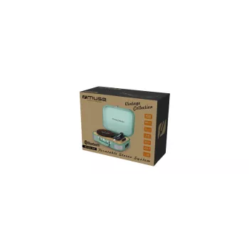 Muse Vintage Collection MT-201 WG skaitmeninis grotuvas su plokštelių grotuvu, Bluetooth imtuvu ir 10W galia