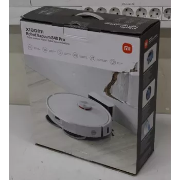 Išparduota. Xiaomi Robot Vacuum S40 Pro EU | Šlapias ir sausas valymas | 5200 mAh | Dulkių talpa 0,43 L | 15000 Pa | Baltas | PAŽEISTA PAKUOTĖ