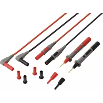 VOLTCRAFT MSL-850 Premium silikoniniai matavimo laidai su auksuotais kontaktais 1.2 m 1 pora (VC-17312690)
