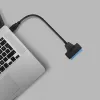 Adapteris QOLTEC 51855 – išorinis M.2 NVMe/NGFF į USB 3.0 adapteris, 10 Gb/s, 2,5 colio/M.2 diskams, juodas