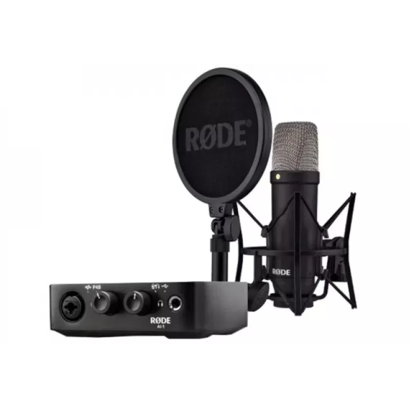 RØDE NT1 Signature Black + AI-1 Studio Kit MK2 – pilnas studijos rinkinys