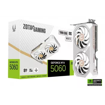 Vaizdo plokštė Zotac GAMING GeForce RTX 5060 Twin Edge OC White Edition 8GB GDDR7