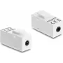 Keystone modulis DELOCK stereo lizdas moteriškas 3.5 mm 4 kontaktų į stereo lizdą moterišką 3.5 mm 4 kontaktų baltas
