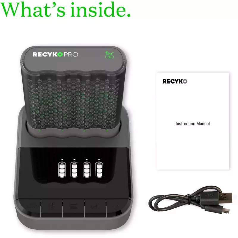 GP ReCyko Pro P461 AA/AAA baterijų įkroviklis su D461 doku