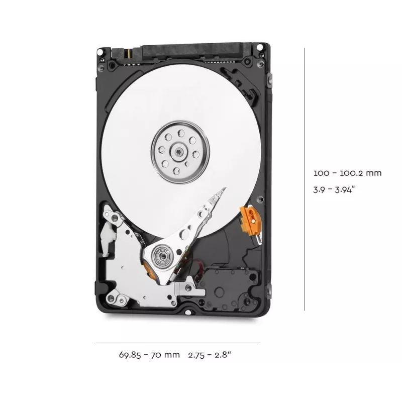 Kietasis diskas Western Digital 2 TB 2,5 colio Serial ATA III WD20SPZX