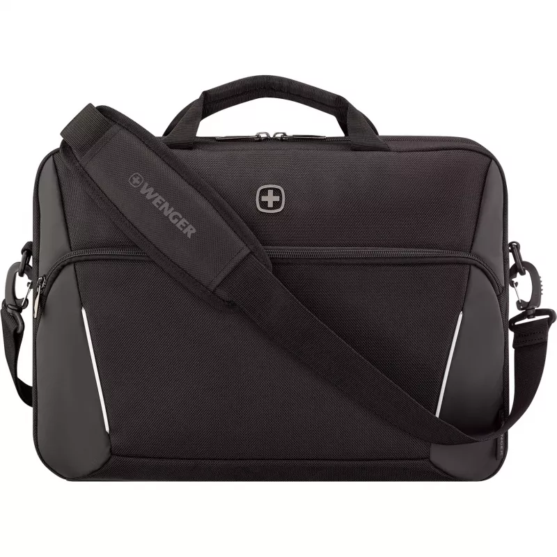 Wenger XE Compact Brief 16 portfelis nešiojamam kompiuteriui su planšetės kišene, juodas