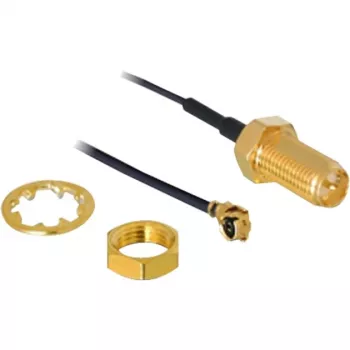 Anteninis kabelis DeLOCK RP-SMA WL I-PEX M / RP-SMA F juodas