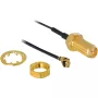 Anteninis kabelis DeLOCK RP-SMA WL I-PEX M / RP-SMA F juodas