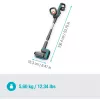 Akumuliatorinis šluotvarkis AquaBrush Universal 18V P4A, kietų grindų valiklis Pilka/turquoise, Li-Ion akumuliatorius 2,5Ah P4A, POWER FOR ALL ALLIANCE