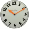 NeXtime sieninis laikrodis 8152 Girl, Ø43 cm, Baltas/Pilkas/Juodas/Oranžinis