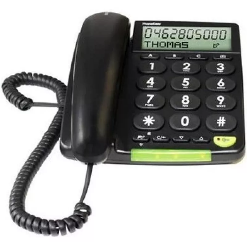 Belaidis telefonas Doro 312CS su skambučio numerio rodymu, juodas