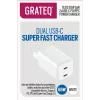 GRATEQ OLOS PD/PPS 2xUSB-C 65W greitas įkroviklis 35W