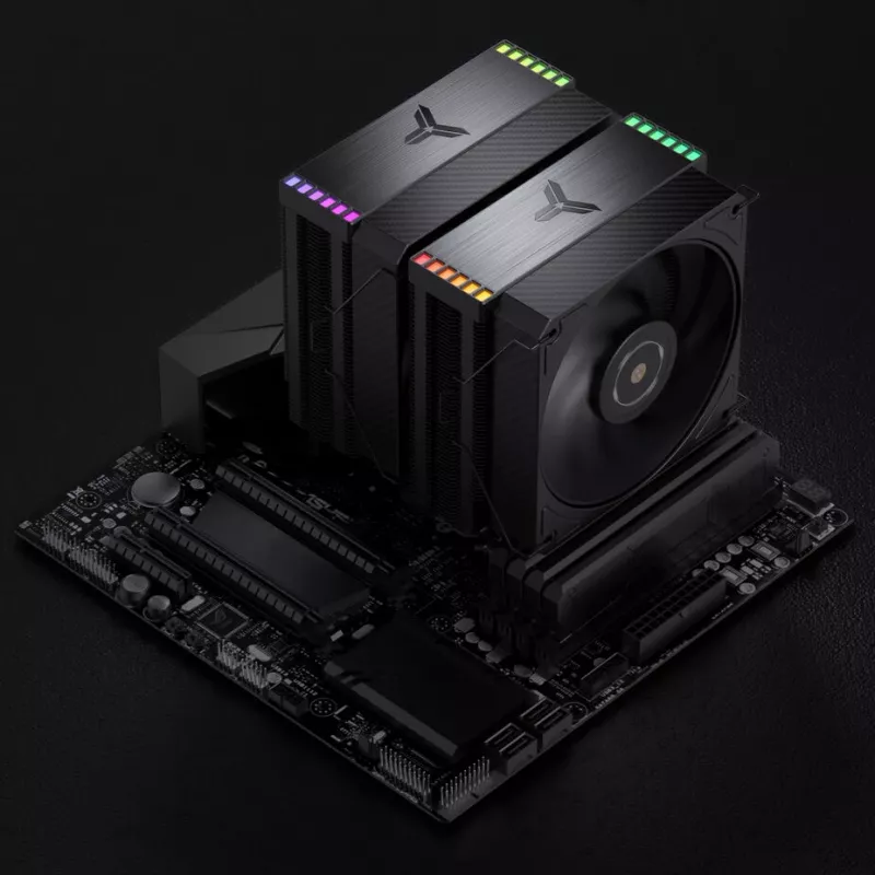 CPU aušintuvas Jonsbo HX6280 PWM RGB 130 mm, juodas