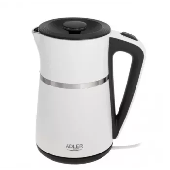 Elektrinis virdulys Adler 1,7 l 1355 W baltas dvigubomis sienelėmis