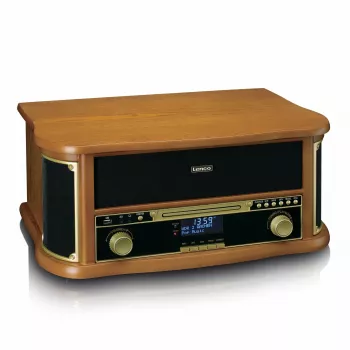 Patefonas Lenco TCD-2571WD 10W Medinis DAB FM Bluetooth