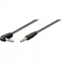 Wentronic Goobay 3,5 mm garso jungiamasis laidas, juodas, 1,5 m – kištukas 3,5 mm (3 kontaktai, stereo) > kištukas 3,5 mm (3 kontaktai, stereo) 90° (67784)