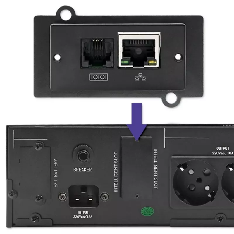 Nepertraukiamo maitinimo šaltinis QOLTEC 53946 Line Interactive 2 kVA