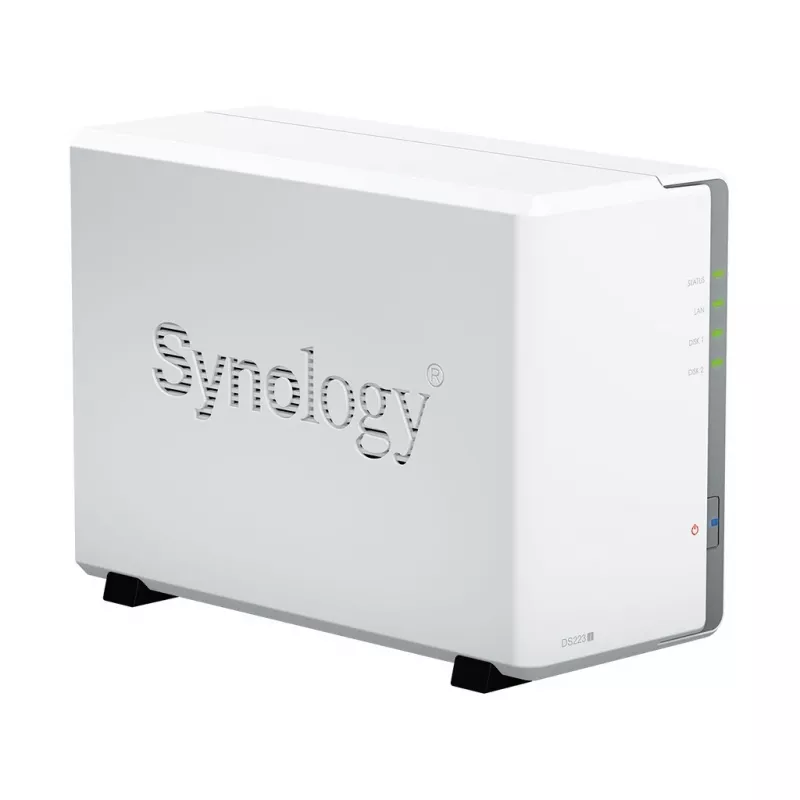 Synology DiskStation DS223J NAS / saugojimo serveris stalinis Realtek RTD1619B 1 GB DDR4 DiskStation Manager balta