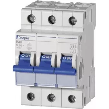 DOEPKE Automatinis jungiklis B10A DLS-6H-B10-3-6-KA 6kA 3-polių 400V B charakteristika DLS-6H-B10-3-6-KA (09914111)