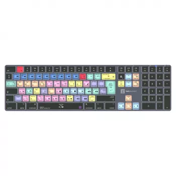 LogicKeyboard Titan DE Mac klaviatūra, skirta Adobe Premiere Pro CC – vokiškas išdėstymas