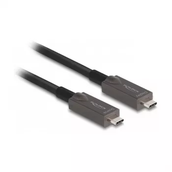 Aktyvus optinis USB-C laidas DeLOCK 84146, 5 m, juodas