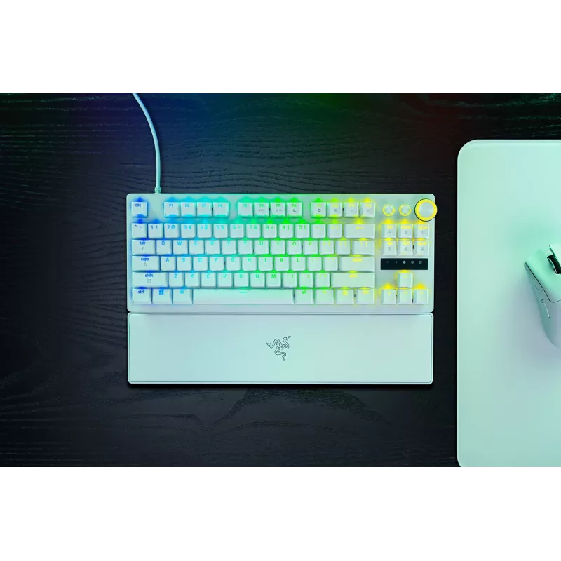 Razer Huntsman V3 Pro Tenkeyless 8KHz | Žaidimų klaviatūra | Laidinė | US | Balta | Razer Analog Optical Switch Gen-2