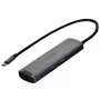 Unitek H1112F aktyvus USB-C šakotuvas (6 prievadai), 5 Gbps, HDMI 4K@30Hz, RJ-45, 2x USB-A, 2x USB-C, PD 100 W, aliuminio korpusas, pilkas