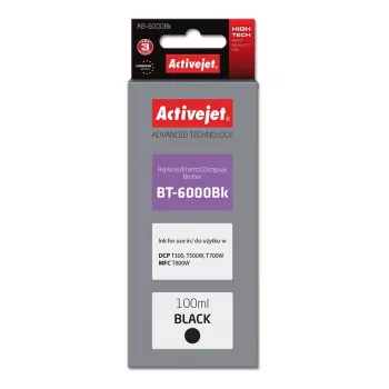 Rašalo buteliukas Activejet AB-6000Bk (pakeičia Brother BT-6000BK; Supreme; 100 ml; juoda)