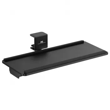 Maclean MC-108 B po stalu tvirtinamas klaviatūros ir pelės stovas, apkrova iki 5 kg, reguliavimas horizontaliai ir vertikaliai, juodas