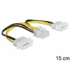 Vidinis maitinimo laidas DeLOCK 83410 0,15 m EPS 8 kontaktų – Molex 3 kontaktų