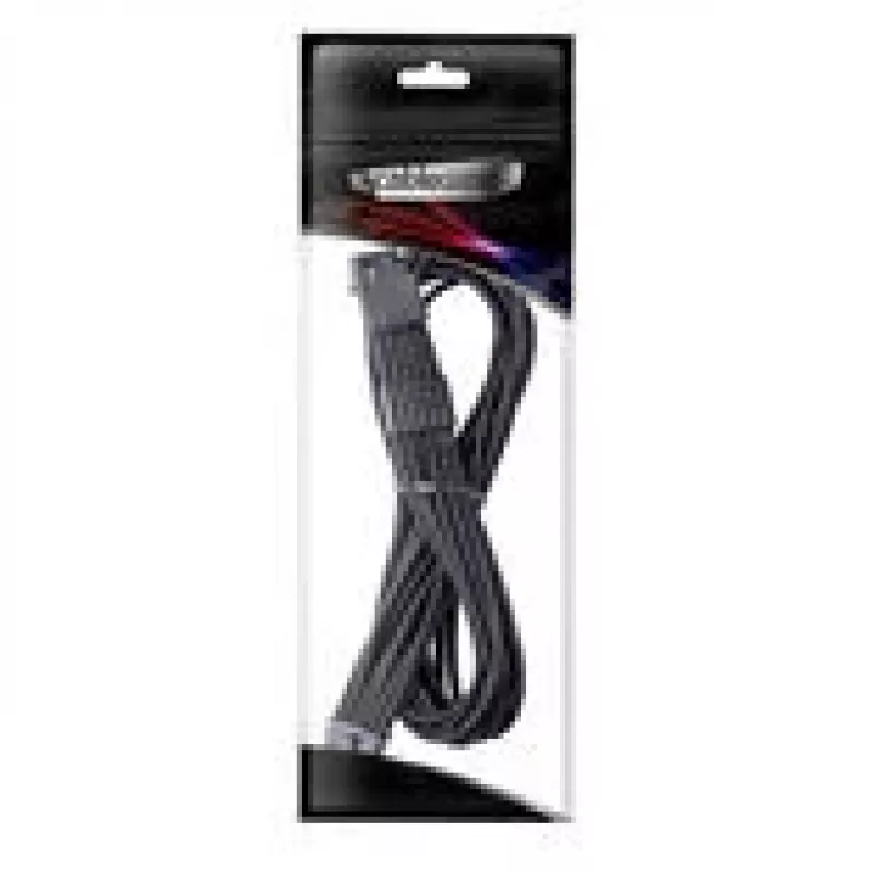 CableMod Universal Pro ModMesh 16 kontaktų į 16 kontaktų kabelis, su pynute, StealthSense - juodas, 60 cm