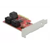 SATA PCI Express x4 kortelė DeLOCK 6 prievadų Low Profile