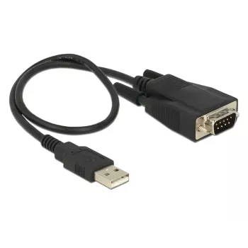 DeLOCK 62958 USB-A prie RS-232 adapteris, juodas