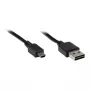 GoodConnections USB 2.0 EASY Plug A–Mini-B laidas, juodas, 1m