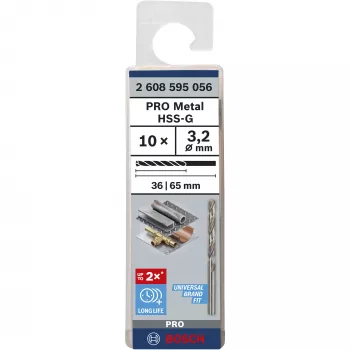 Gręžtuvų komplektas Bosch 2608595056 HSS šlifuoti 5-10 mm