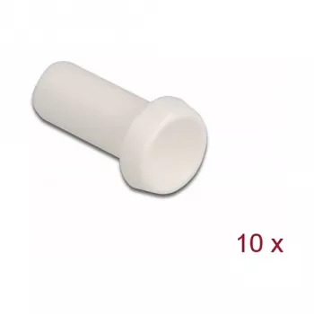 Dulkių dangtelis šviesolaidžiui DeLOCK 86845 10 vnt balti