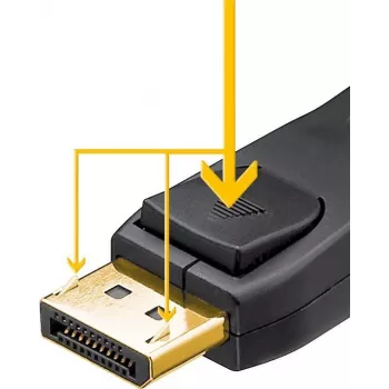 Goobay 64849 DisplayPort kabelis 1 m juodas (64849)